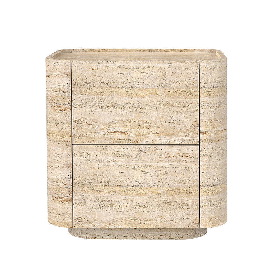 Curutimber Stone Texture Nightstand